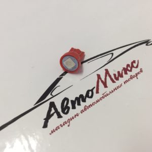 Светодиодная лампа Т10 5050 1smd красный
